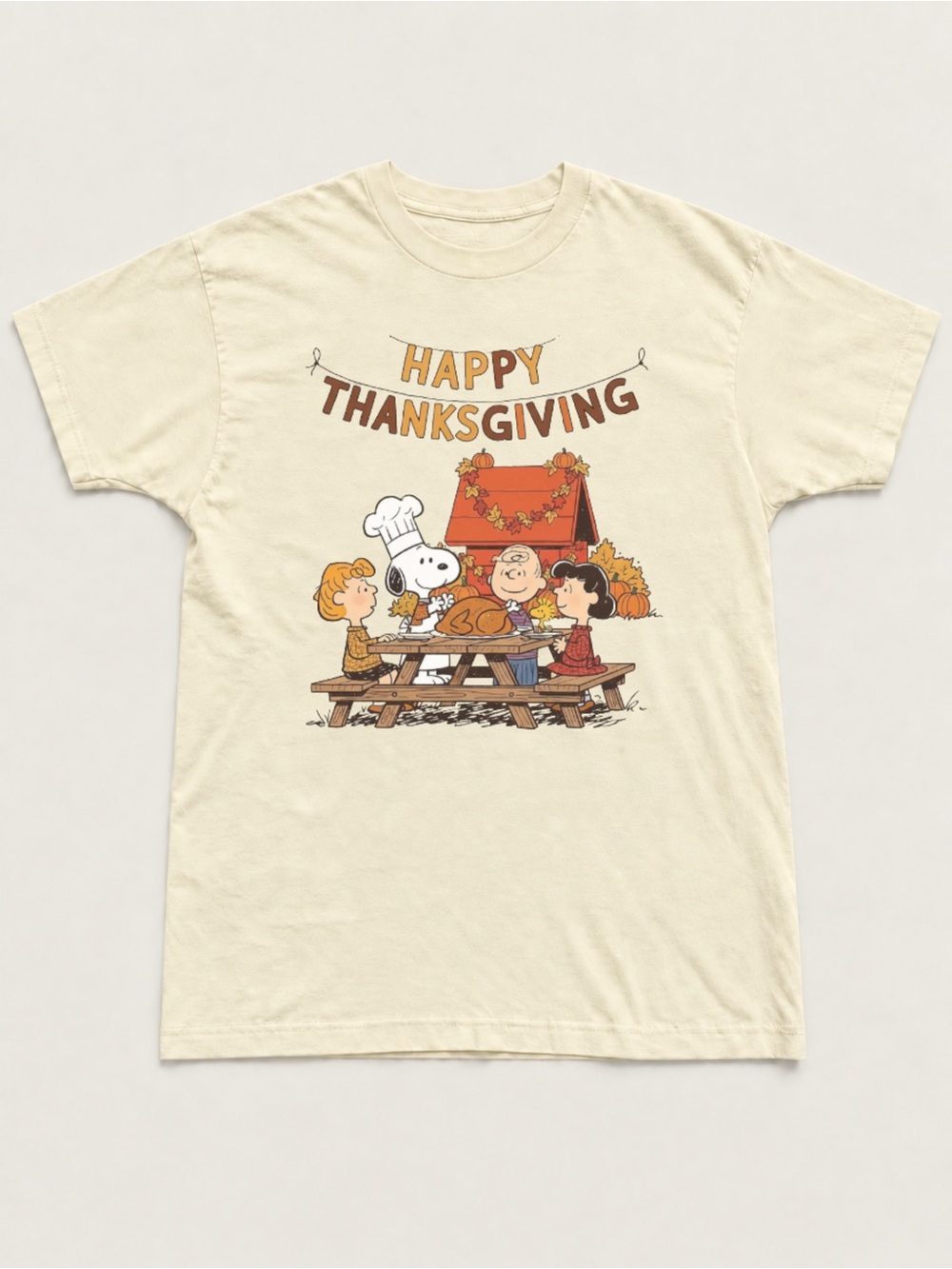 Happy Thanksgiving Graphic Unisex T-shirt Fall Holiday Dinner Tee